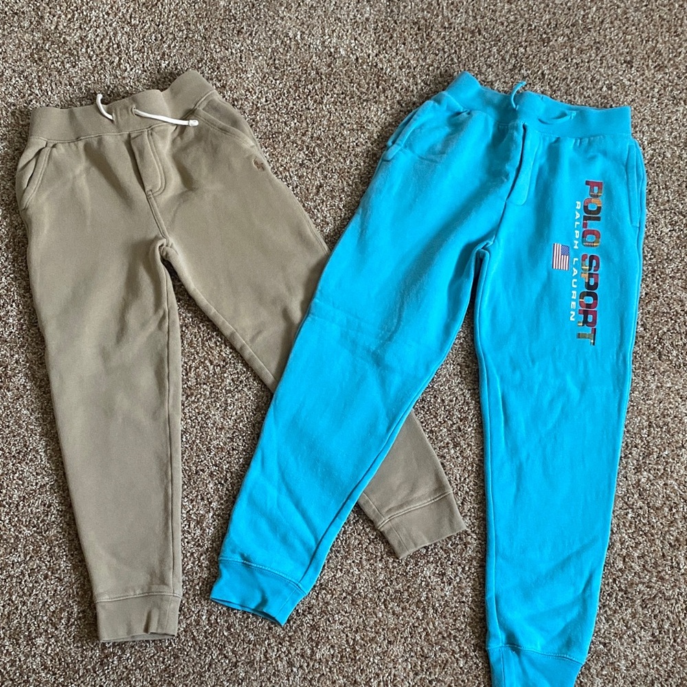 Polo by Ralph Lauren Kids Sweatpants - Tan and Blue